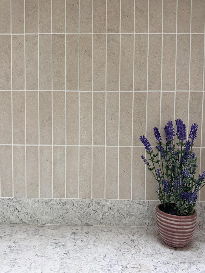 Lutezia Beige Limestone Paver Effect Porcelain - 48x200mm