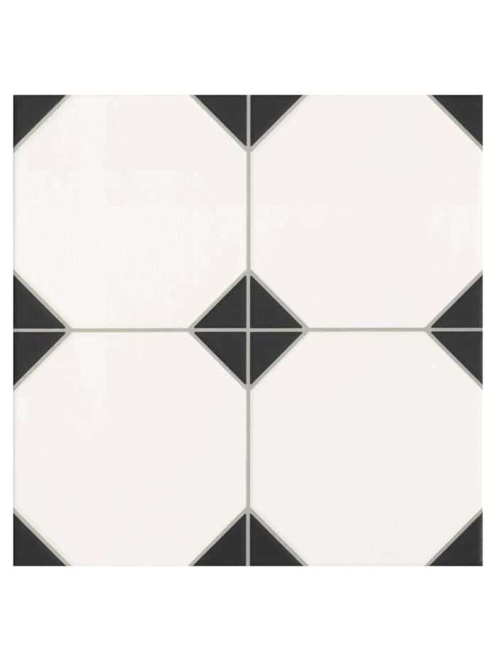 Madeira Black Ceramic Tile - 330x330x10mm