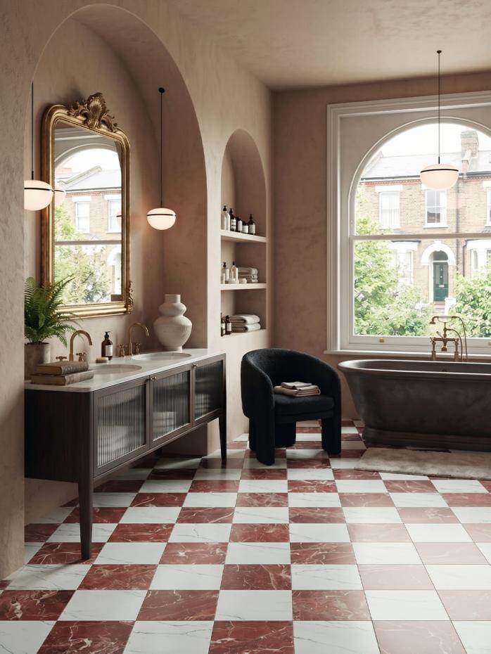 Majestic Carrara Italian Marble Effect Porcelain Tile - 300x300x9mm
