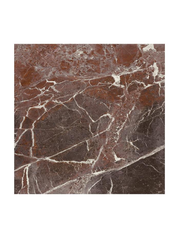 Majestic Rosso Levanto Italian Marble Effect Porcelain Tile - 300x300x9mm
