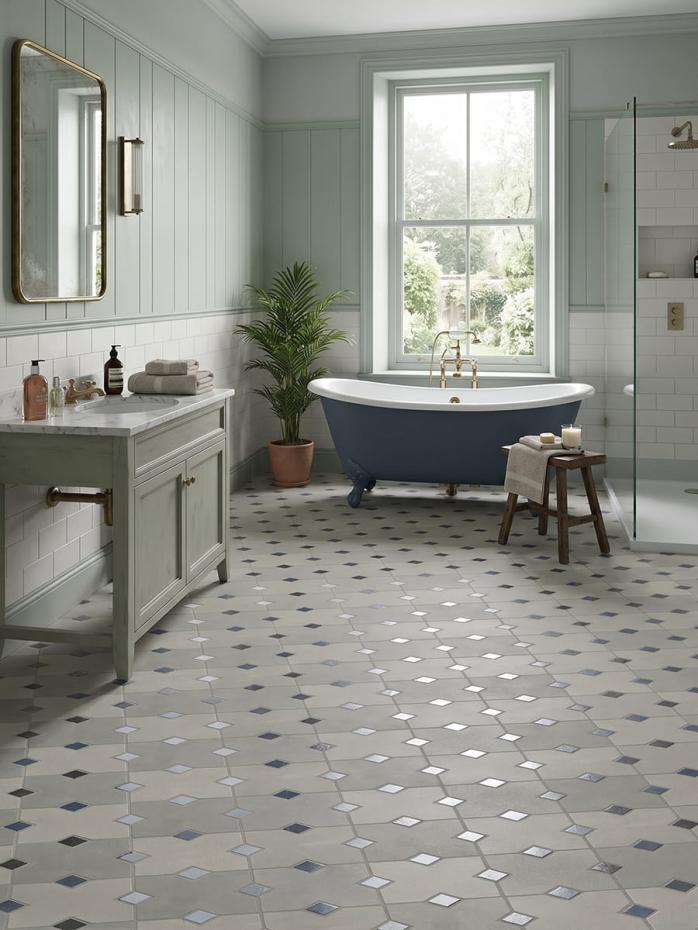 Malaga Grey Decor Tile - 600x400mm