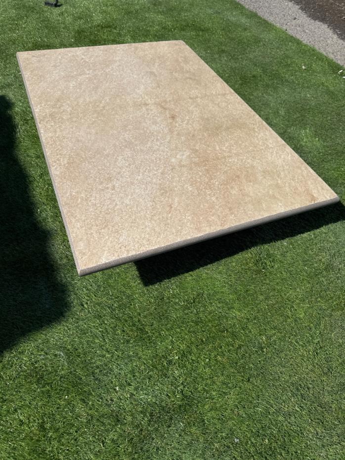 Beige R11 porcelain bullnose paving tile