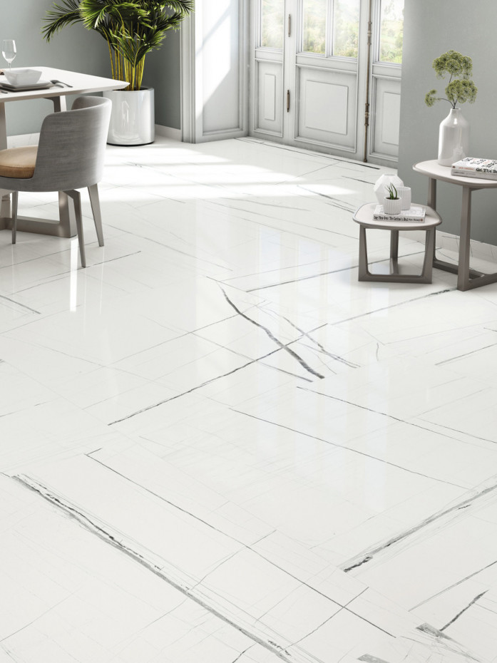 Marmo Venato Matt Porcelain Tile - 800x800mm