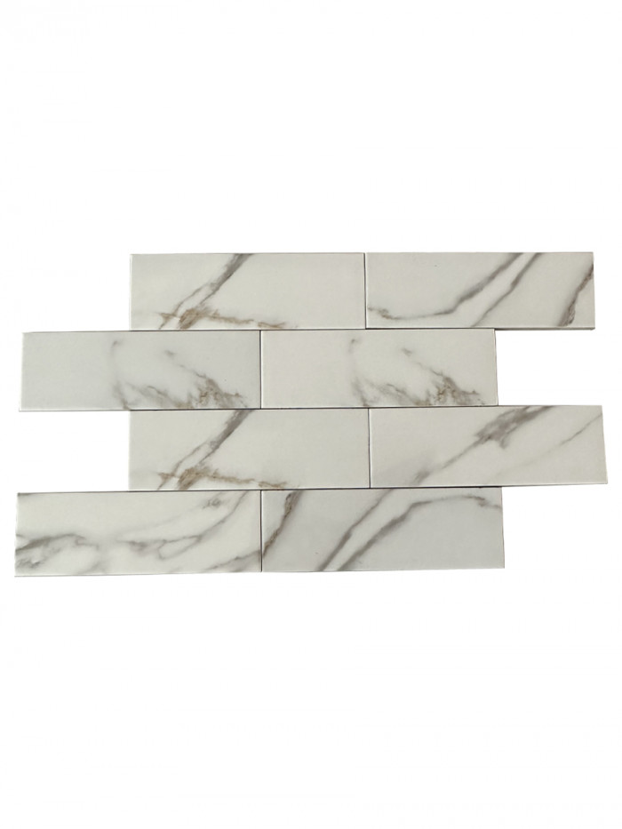 Calacatta Gold Porcelain Tile - 75x225mm