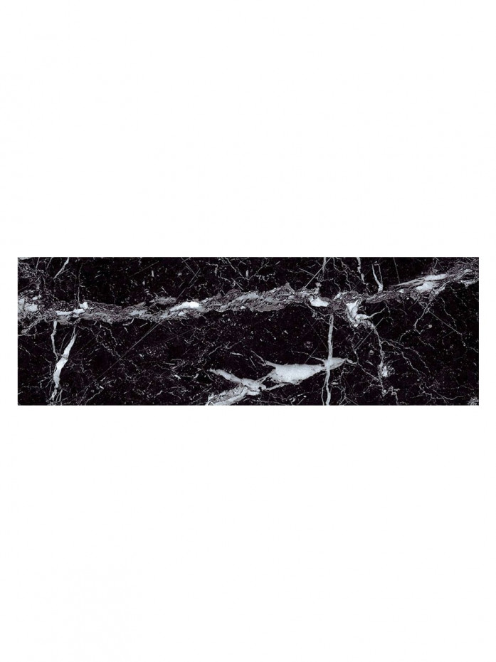 Marquina Black Marble Brick Effect Tile - 75x225mm