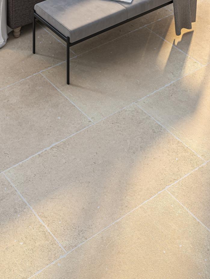 Marseille Cream Antique Chiselled Edge Porcelain Slab -900x600x20mm
