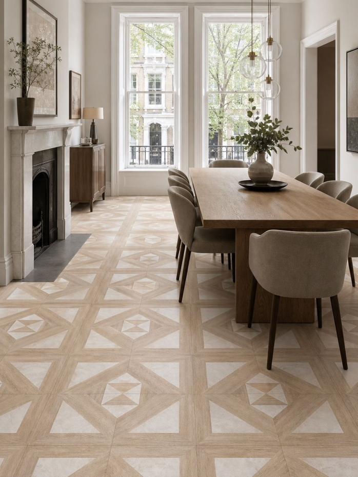 Medley Decor Wood Effect Porcelain Tiles - 600x600mm