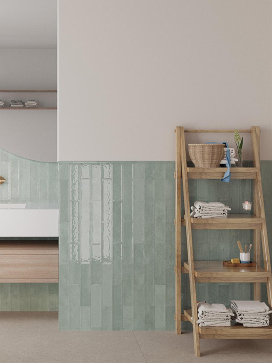 Miami Glass Gloss Tile - 75x300mm