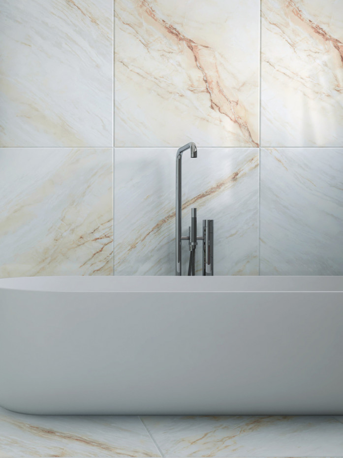 Michelangelo Onyx Porcelain Tiles - 600x600mm