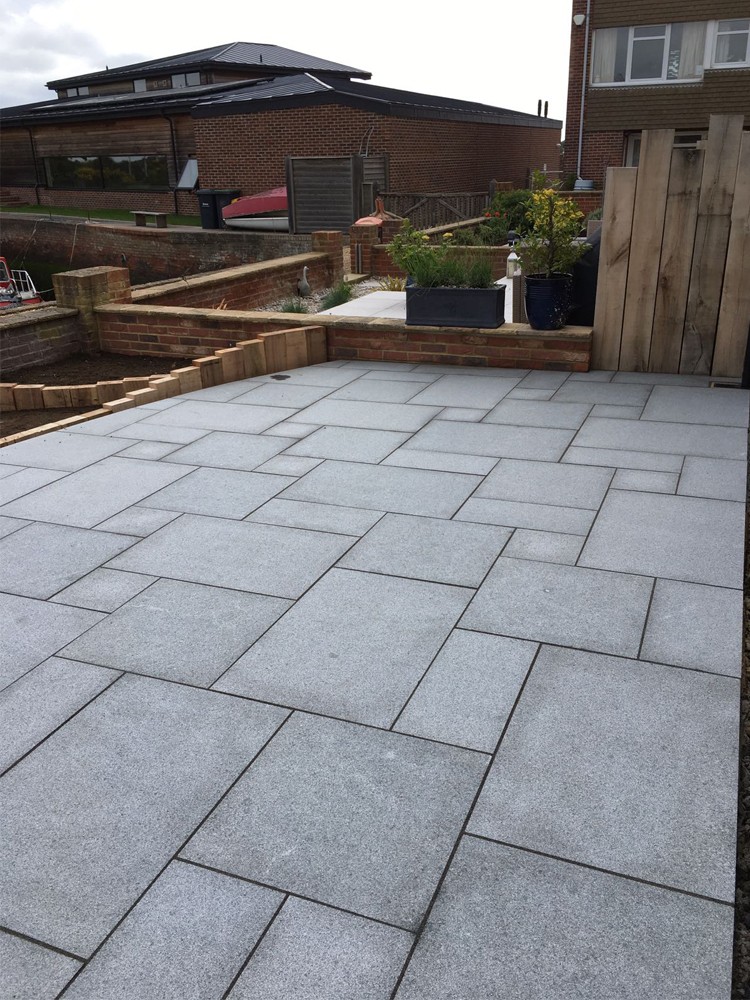 Dark Grey Granite Paving Mid Grey Granite Paving Slabs