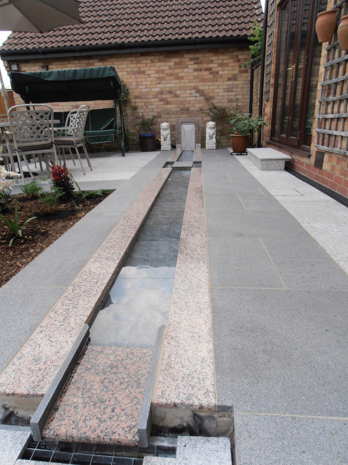 Dark Grey Granite Paving Slabs - 600x300 Pack