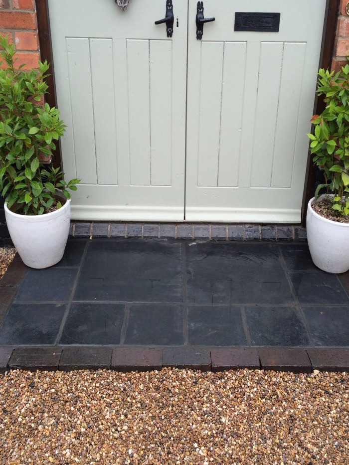 Midnight Black Limestone Paving Slabs - 900x600 Pack