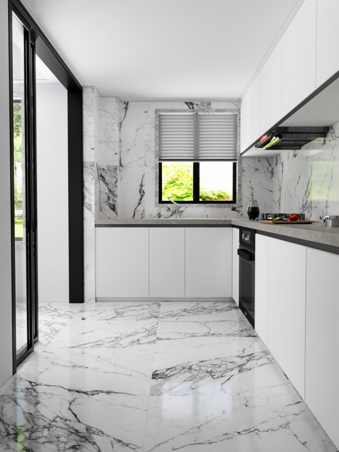 Marble tiles kitchen discount