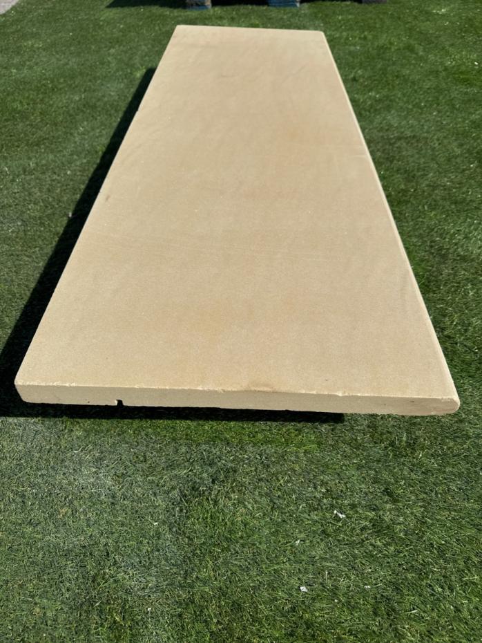 Beige Smooth Sandstone Bullnose Tiles - 1200x400x30mm