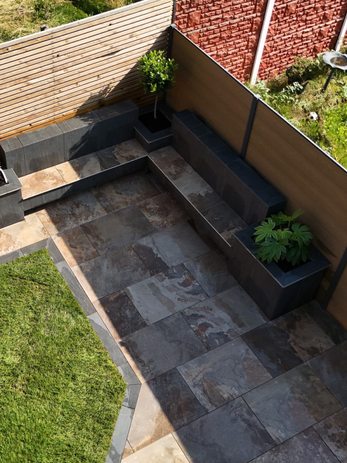 Multicolour Slate Outdoor Porcelain - 900x600x20mm