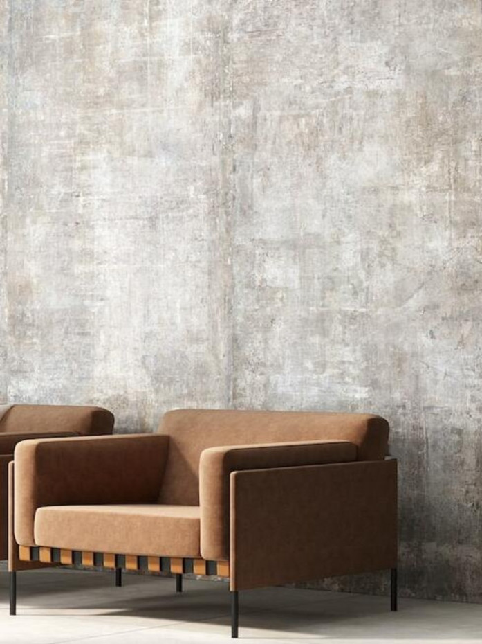 Murales Grey Lastre Porcelain Tile - 1200x2800mm