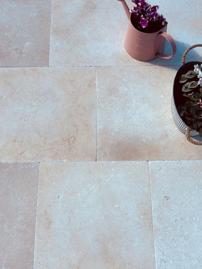 Naples Light Natural Limestone Tiles - 400x400mm