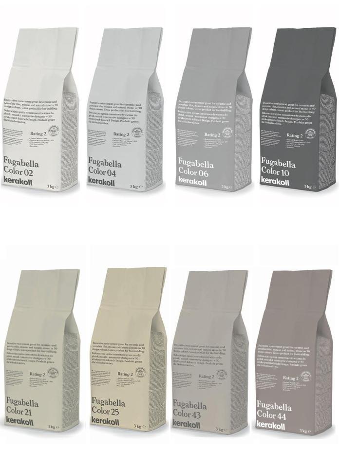 Kerakoll Fugabella Color Resin-Cement Grout - 3kg Bag (Colour Choices)