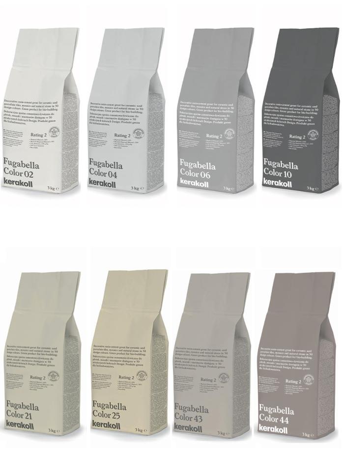 Kerakoll Fugabella Color Resin-Cement Outdoor Grout - 12kg Box (Colour Choices)