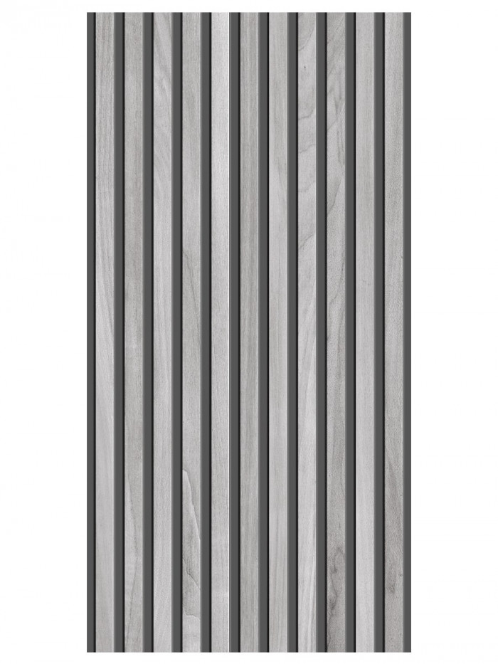 Nordic Cold Wood Slat Decor Tile - 1200x600mm