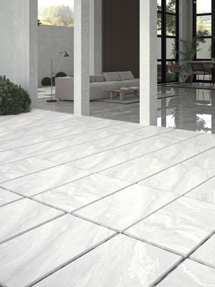Nordic Ice Outdoor Paving Slabs - 900x600x20mm