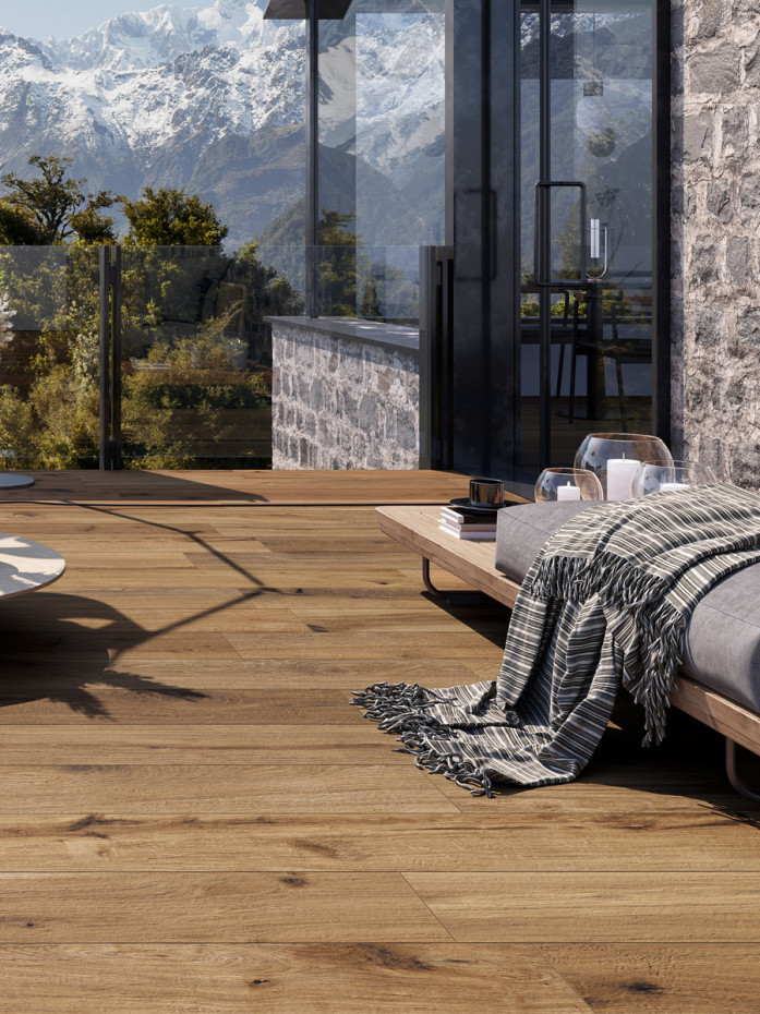 Timeless Nut Wood Effect Italian Tile - 1500x240mm