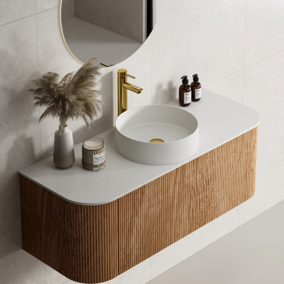 Opulent Brush Gold Tall Basin Mixer Tap