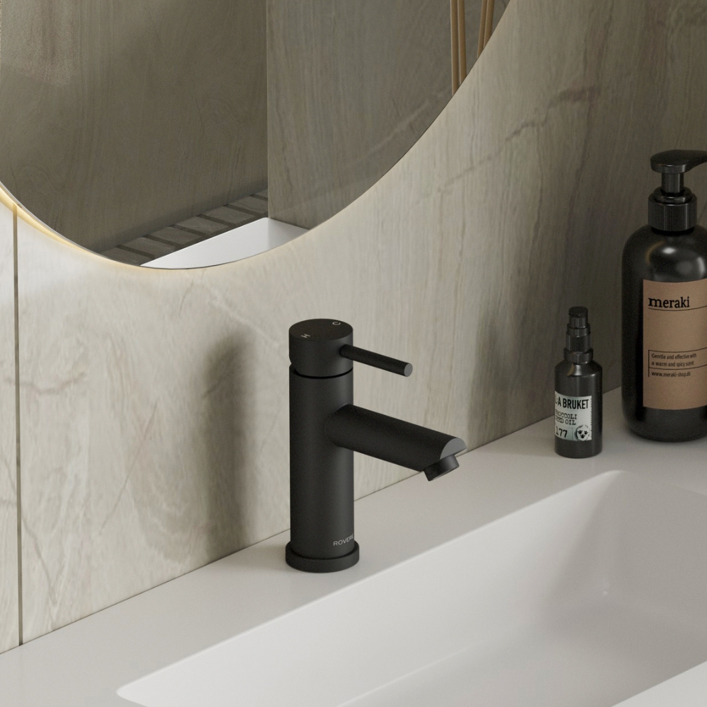 Opulent Matt Black Basin Mixer Tap