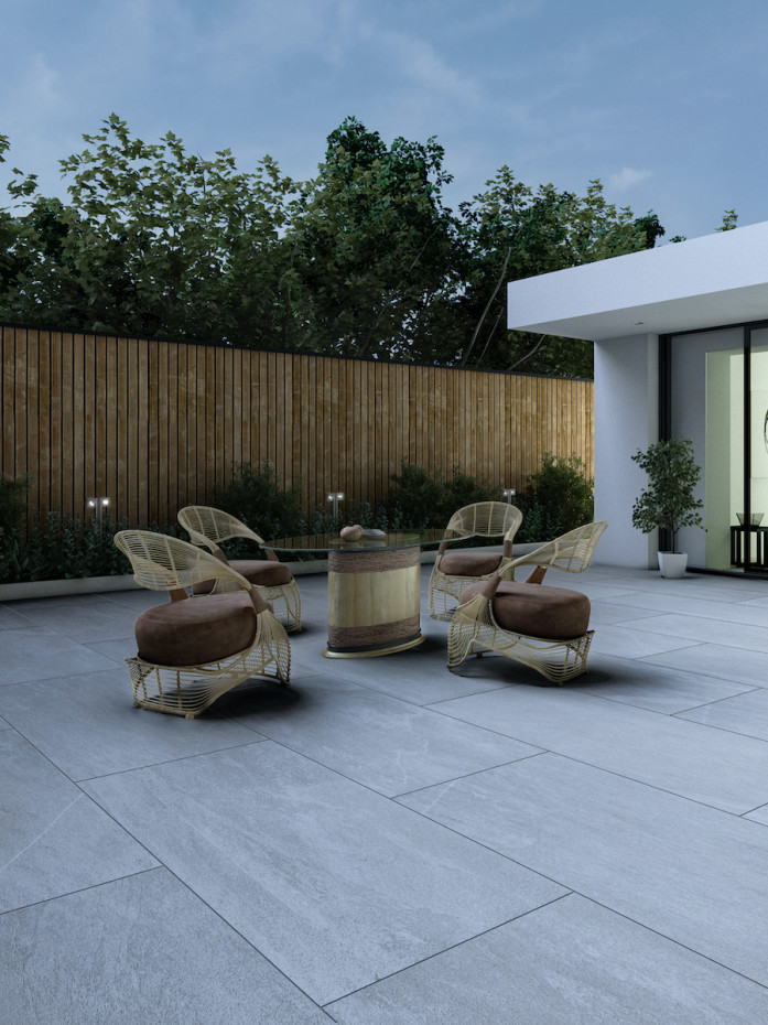 Bavaria Grigio Outdoor Porcelain Slab - 1200x600x20mm