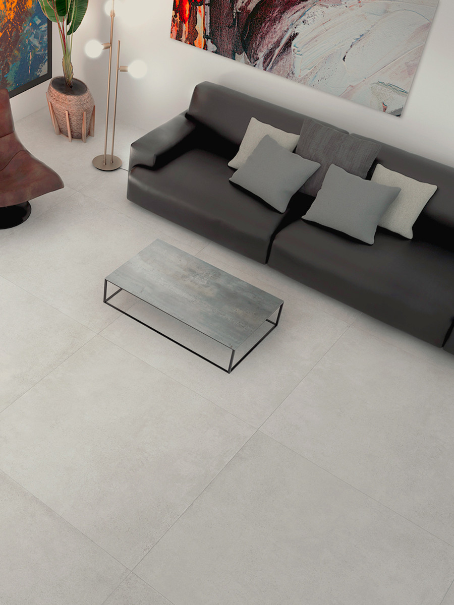 Parker White XXXL Italian Wall & Floor Tile - 900x900mm
