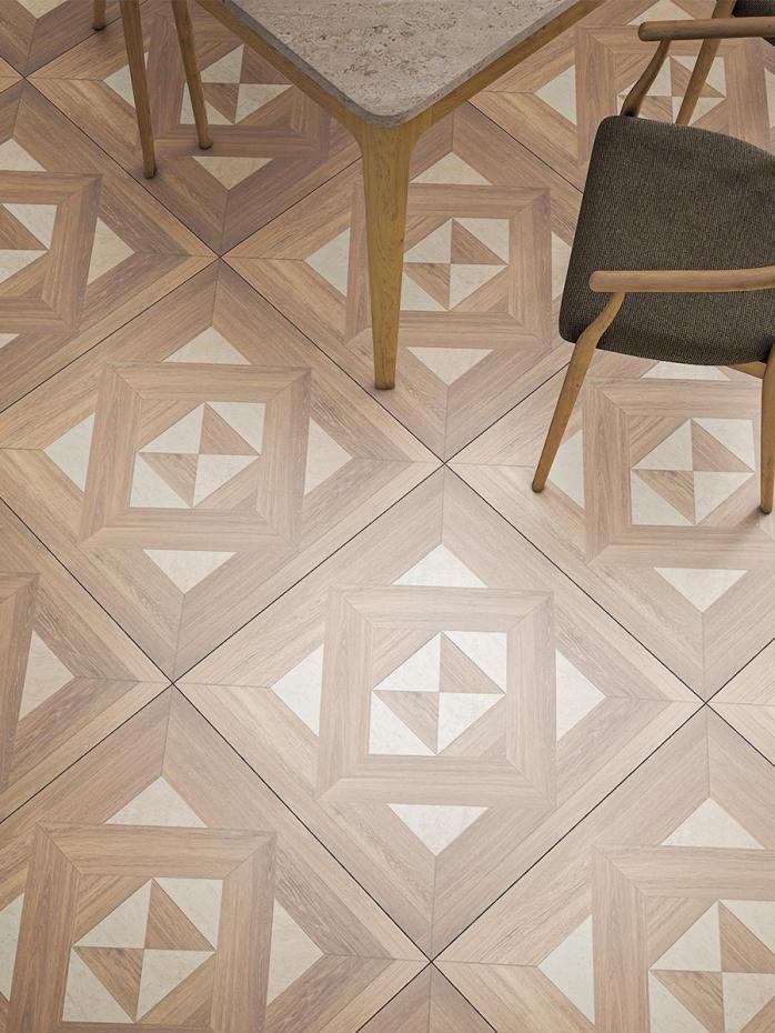 Medley Decor Wood Effect Porcelain Tiles - 600x600mm