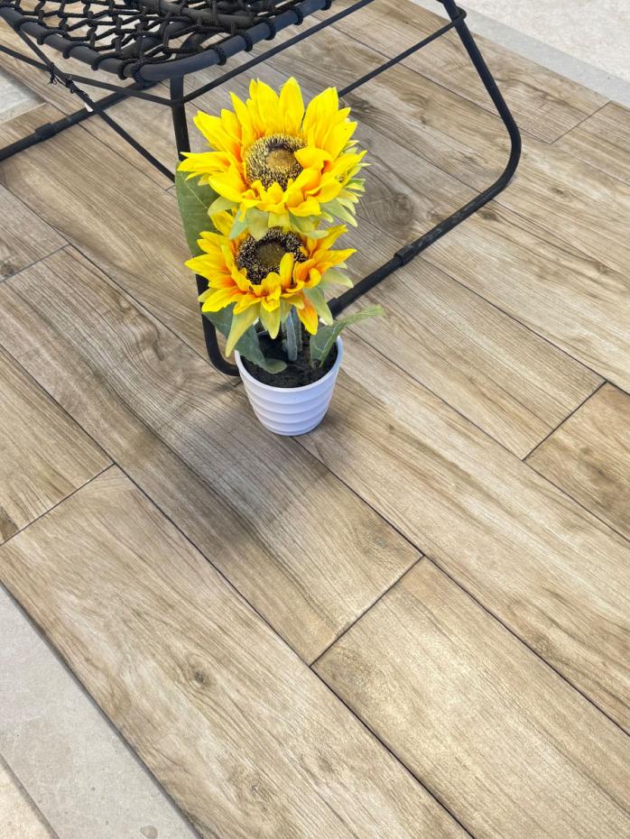 Picasso Vizon Wood Effect Porcelain Tile - 600x150mm