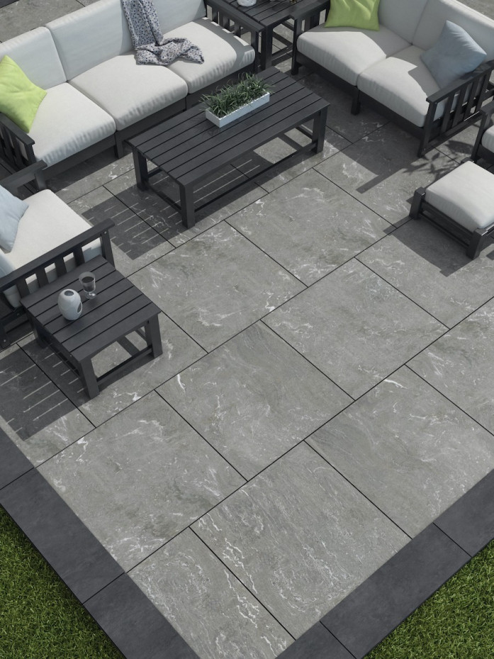 Eclipse Dark Grey Outdoor Porcelain - 900x200x20mm