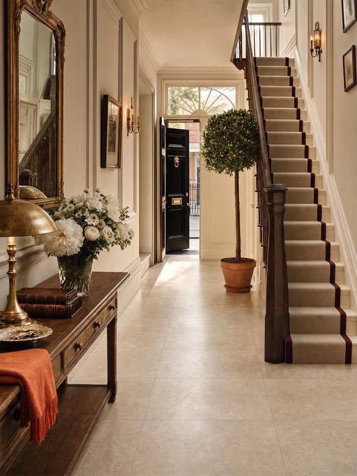 Portland Sand Limestone Effect Porcelain Tile - 1000x1000mm