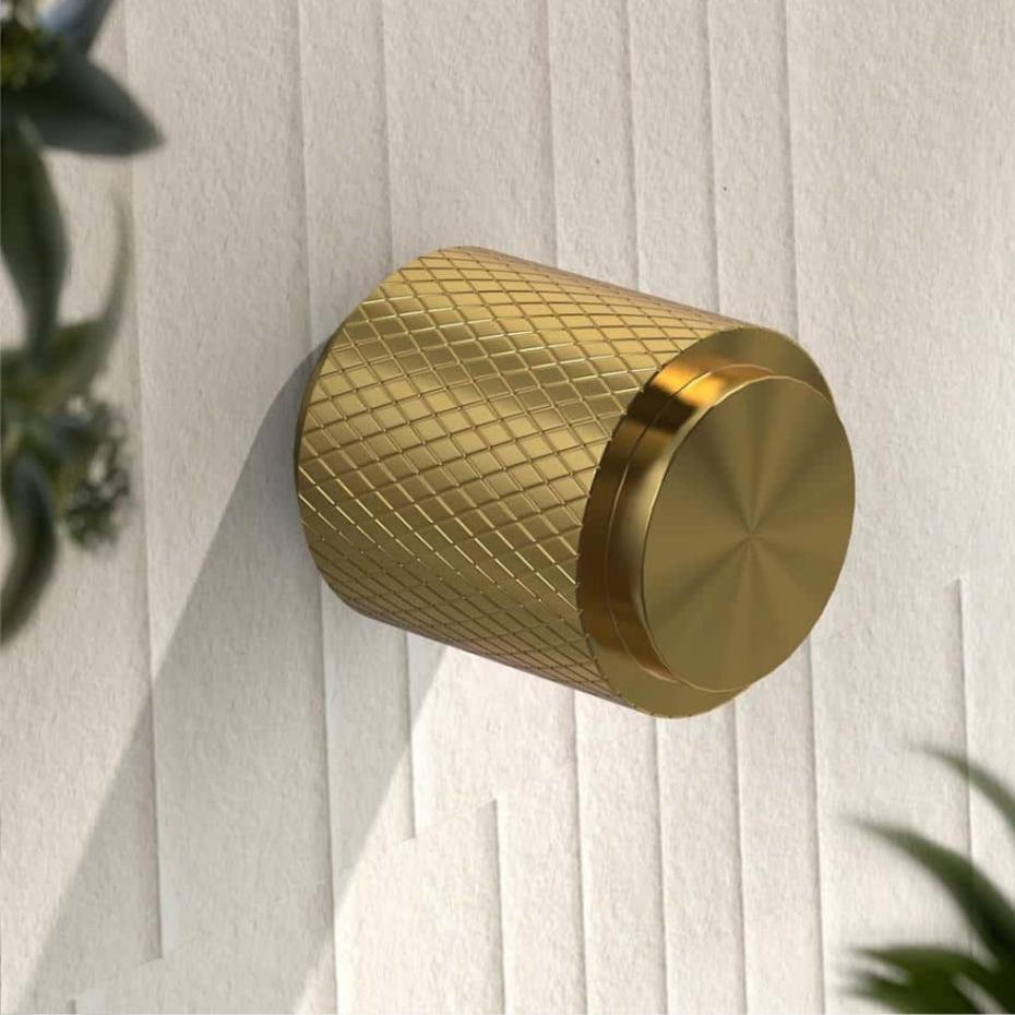 Porto Brushed Gold Cabinet Knob