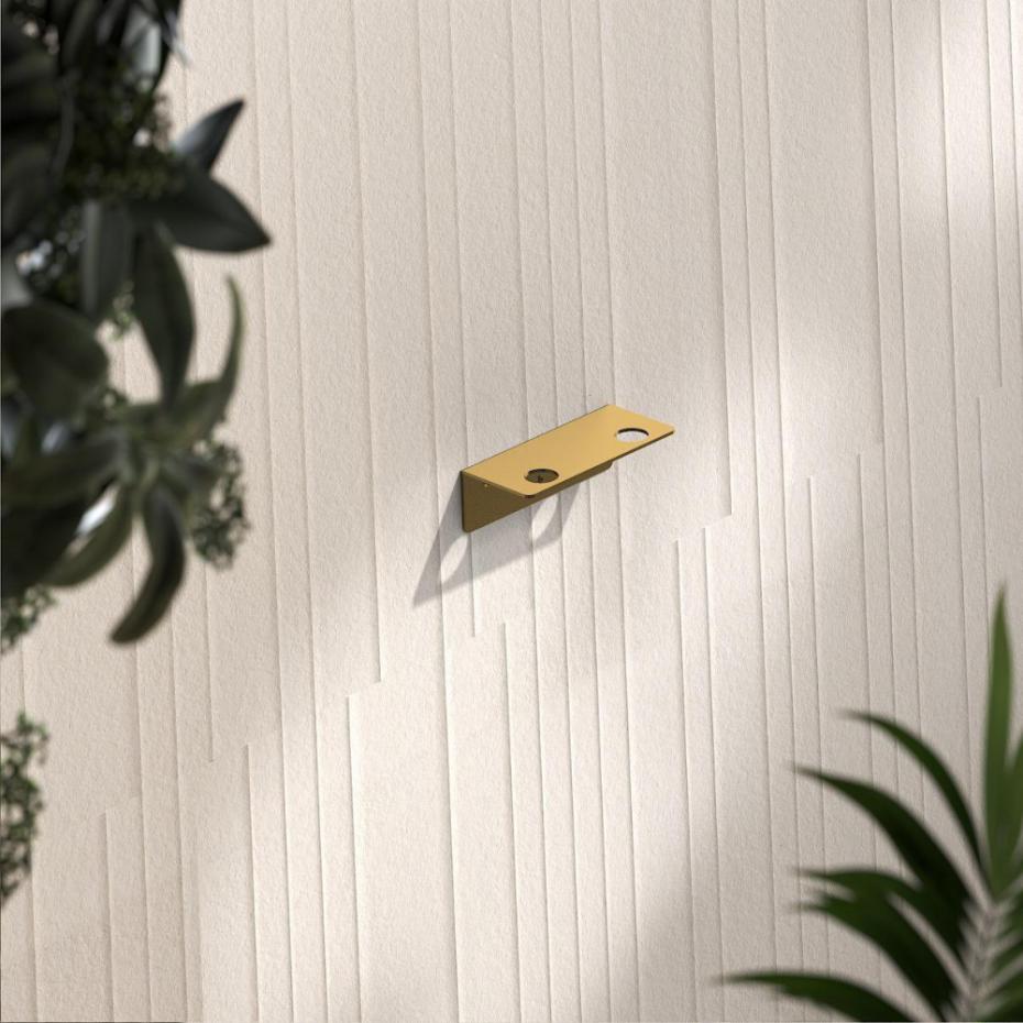 Porto Brushed Gold Double Soap Dispenser Wall Mount Bracket