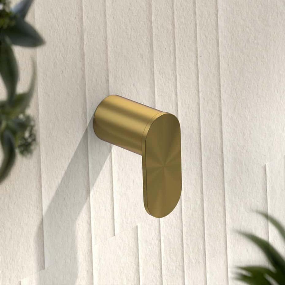 Porto Brushed Gold Towel Hook
