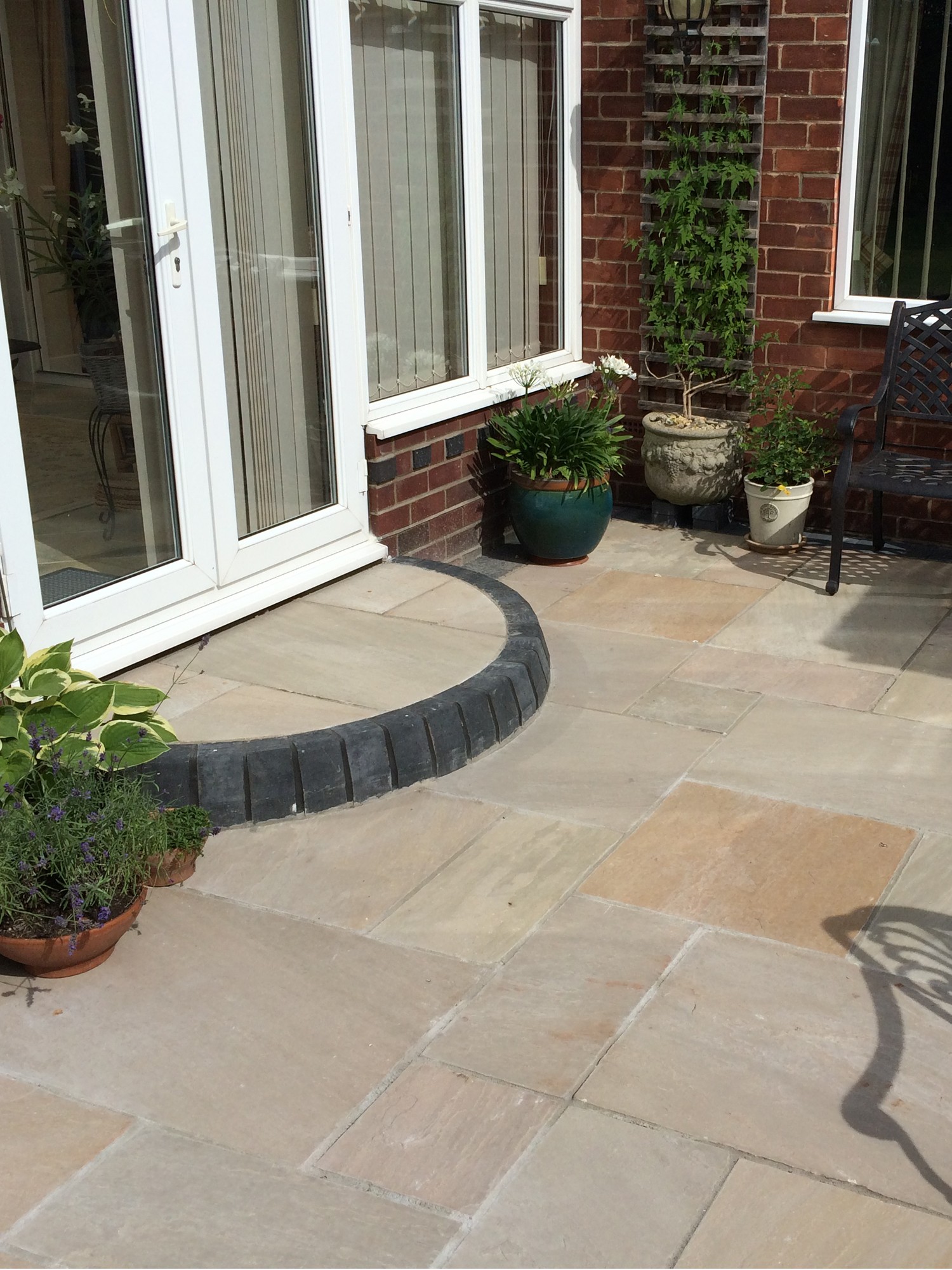Raj Green Indian Sandstone Paving Slabs -  Mix Size Patio Pack