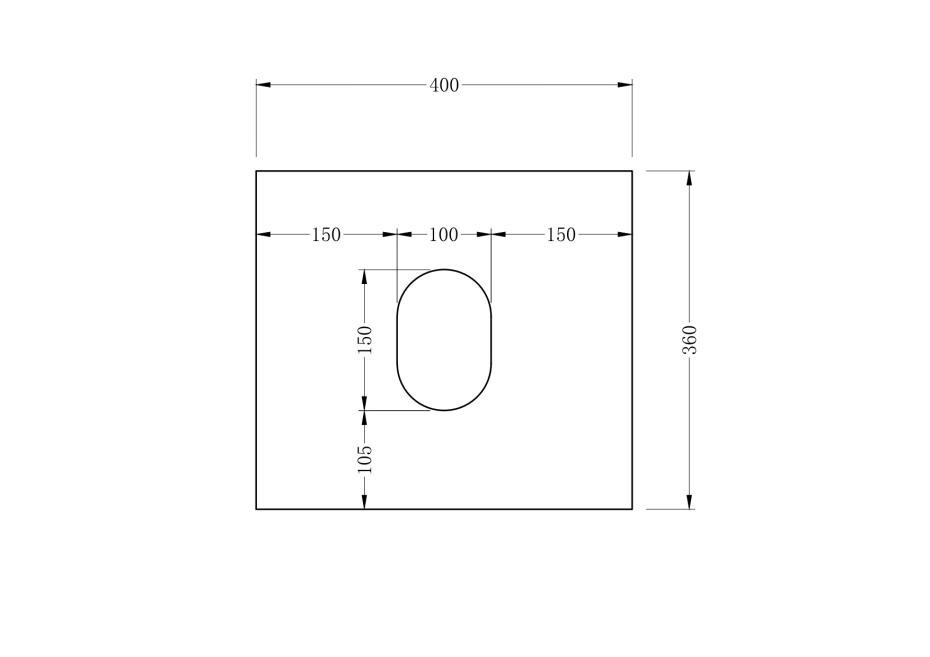 Rio Solid Wood Fluted Vanity - 400mm