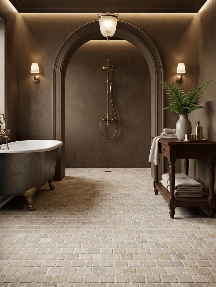 Riviera Antique Limestone Zellige Limestone Tile - 100x100mm