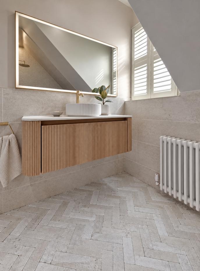 Riviera Brushed &amp; Seasoned Natural Limestone Pavers- 200x50x15mm
