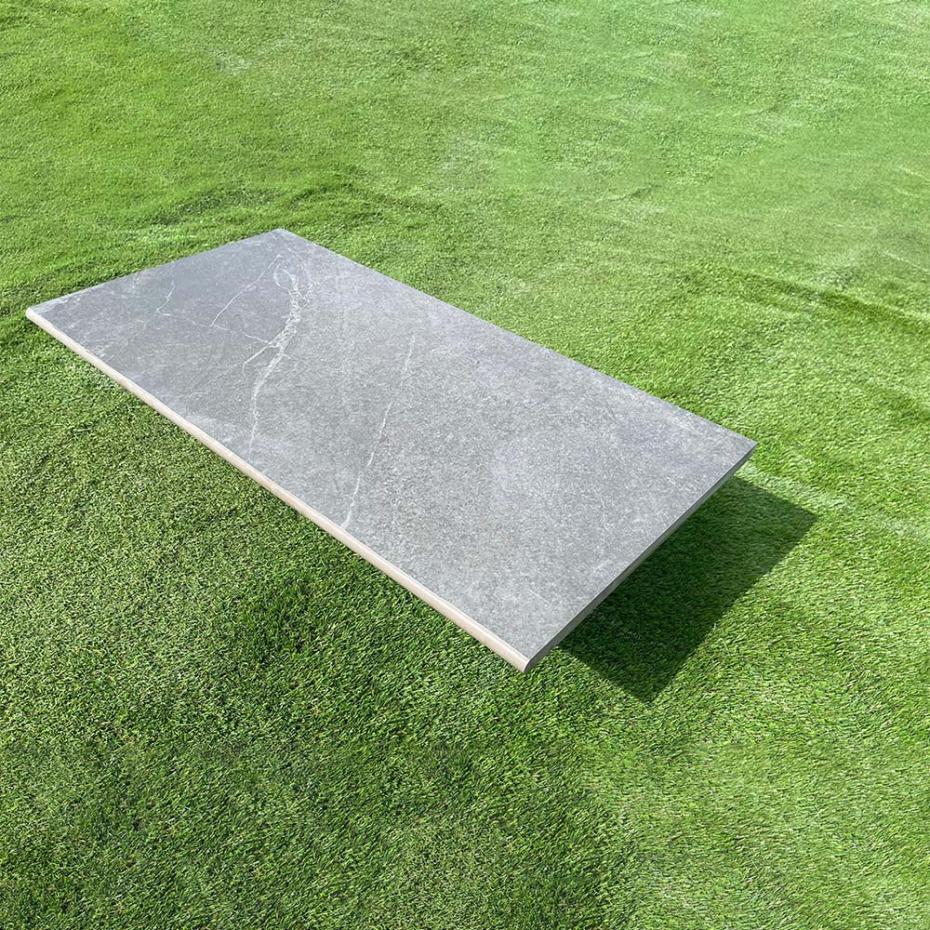Roca Anthracite Porcelain Bullnose for Steps And Coping- 900x450x20mm