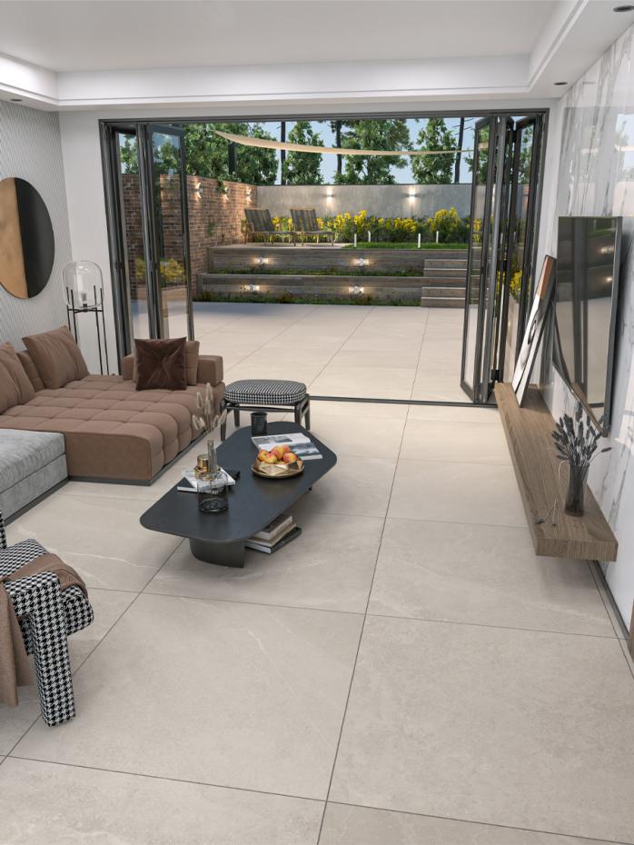 Roca Beige Non Slip Tile - 1000x1000x20mm