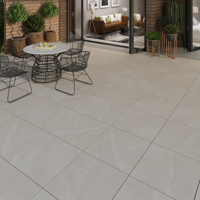 Roca Beige Outdoor Porcelain - 600x600x16mm