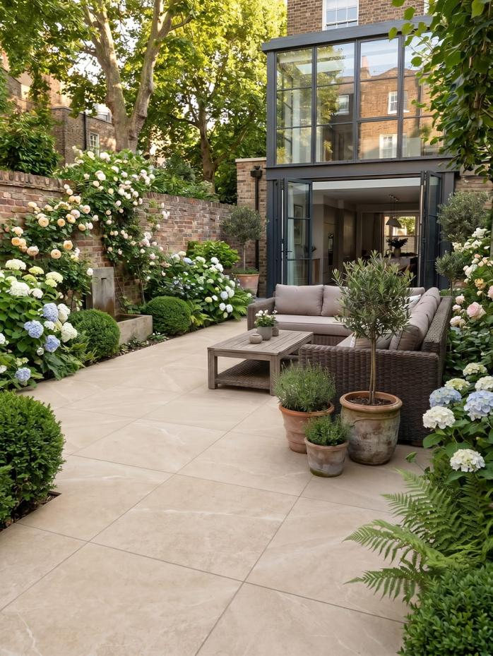 Roca Beige Outdoor Porcelain Paving Slabs - 1000x1000x20mm