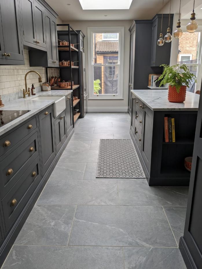 Roca Grey Matt Porcelain Tile - 1200x600mm