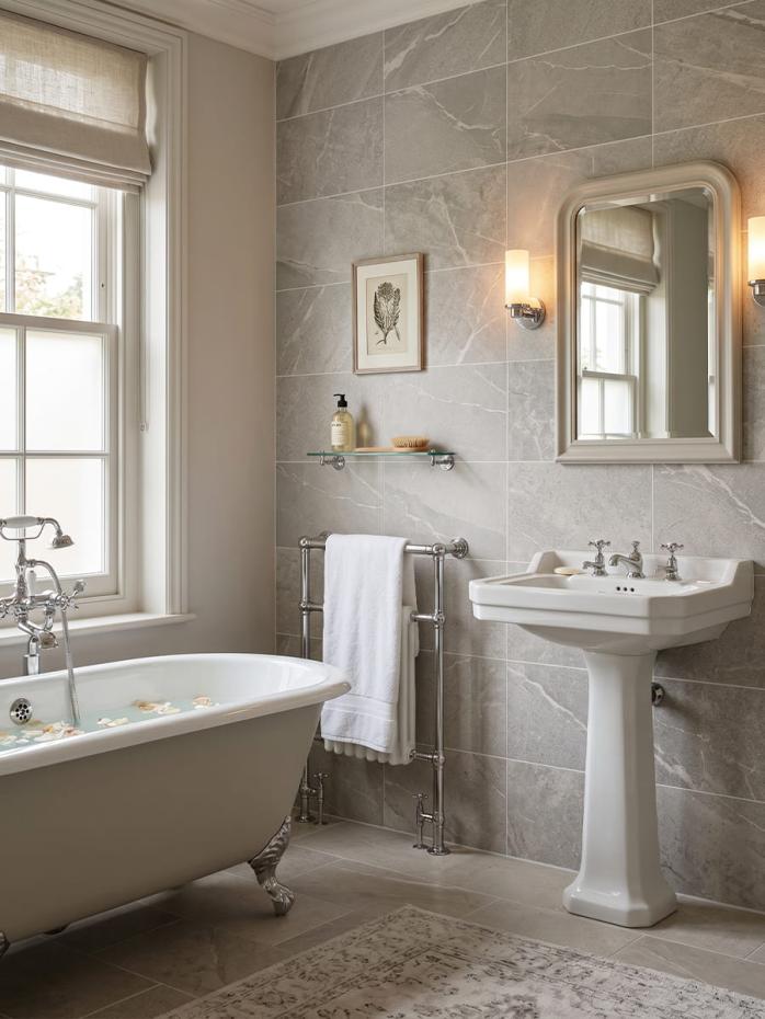 Roca Grey Matt Porcelain Tile - 600x300mm