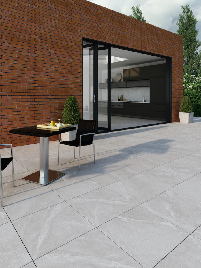 Roca Grey Outdoor Tile - 600x600x16mm