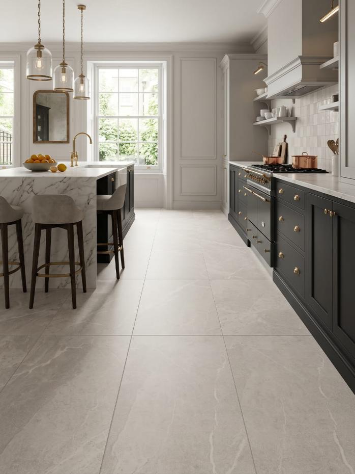 Roca White Matt Porcelain Tile - 1200x600mm