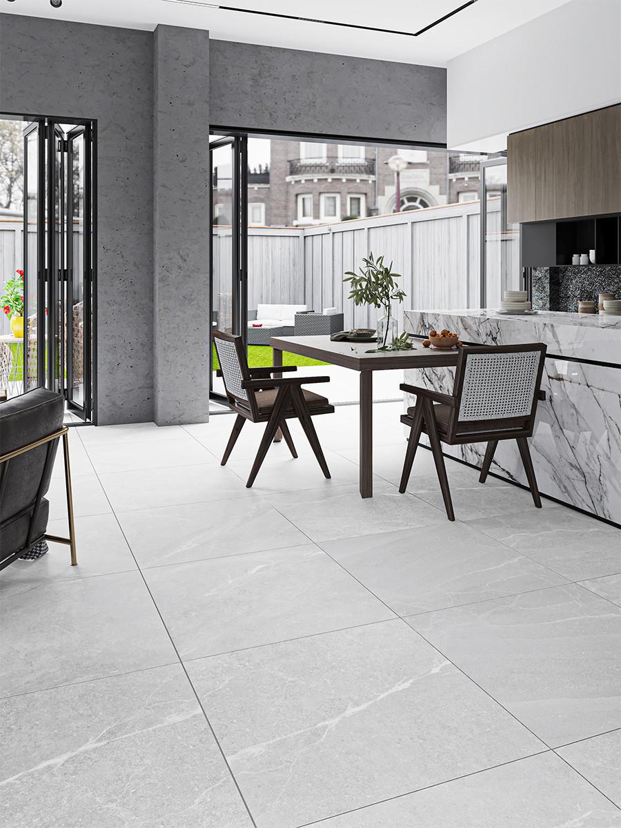 Roca White Matt Porcelain Tile - 600x600x12mm Roca White Matt Porcelain Tile - 600x600x12mm